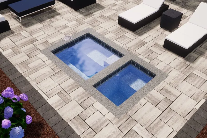 harmony pool and spa dual plunge pools